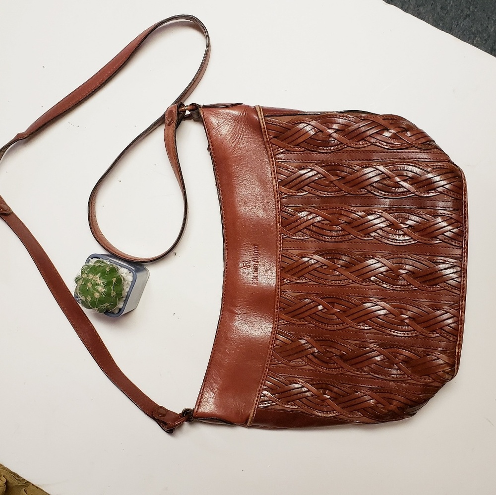 Vintage Etienne Woven leather Crossbody
